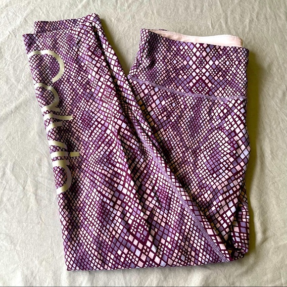 calvin klein snake print performance wick leggings yoga pants L - Picture 1 of 8